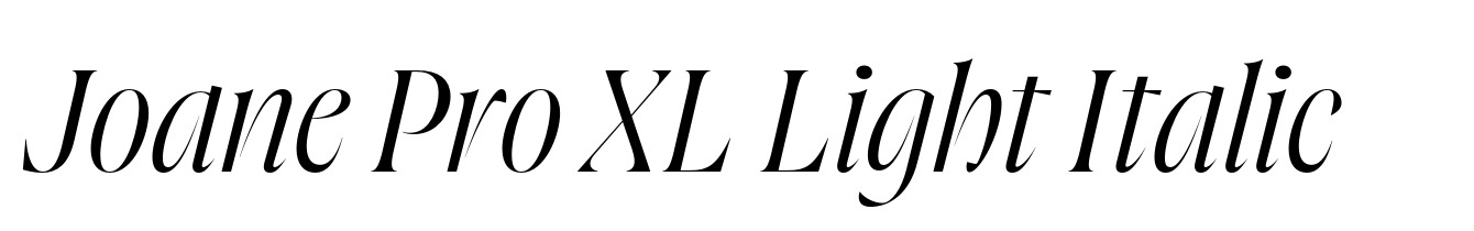 Joane Pro XL Light Italic